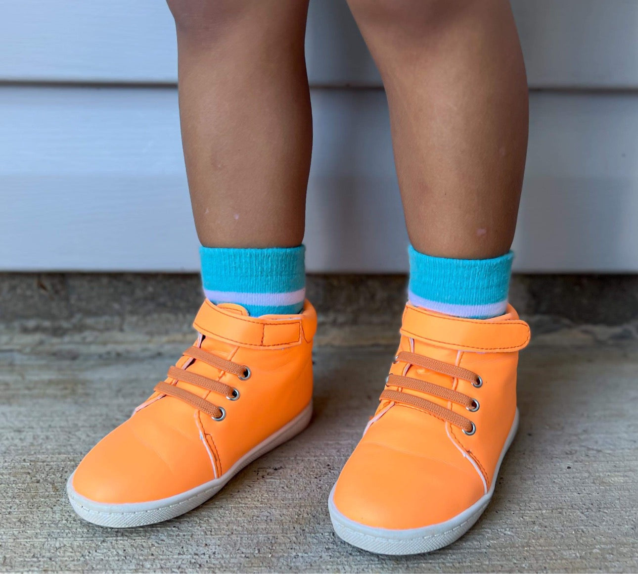 Orange Glow High Tops