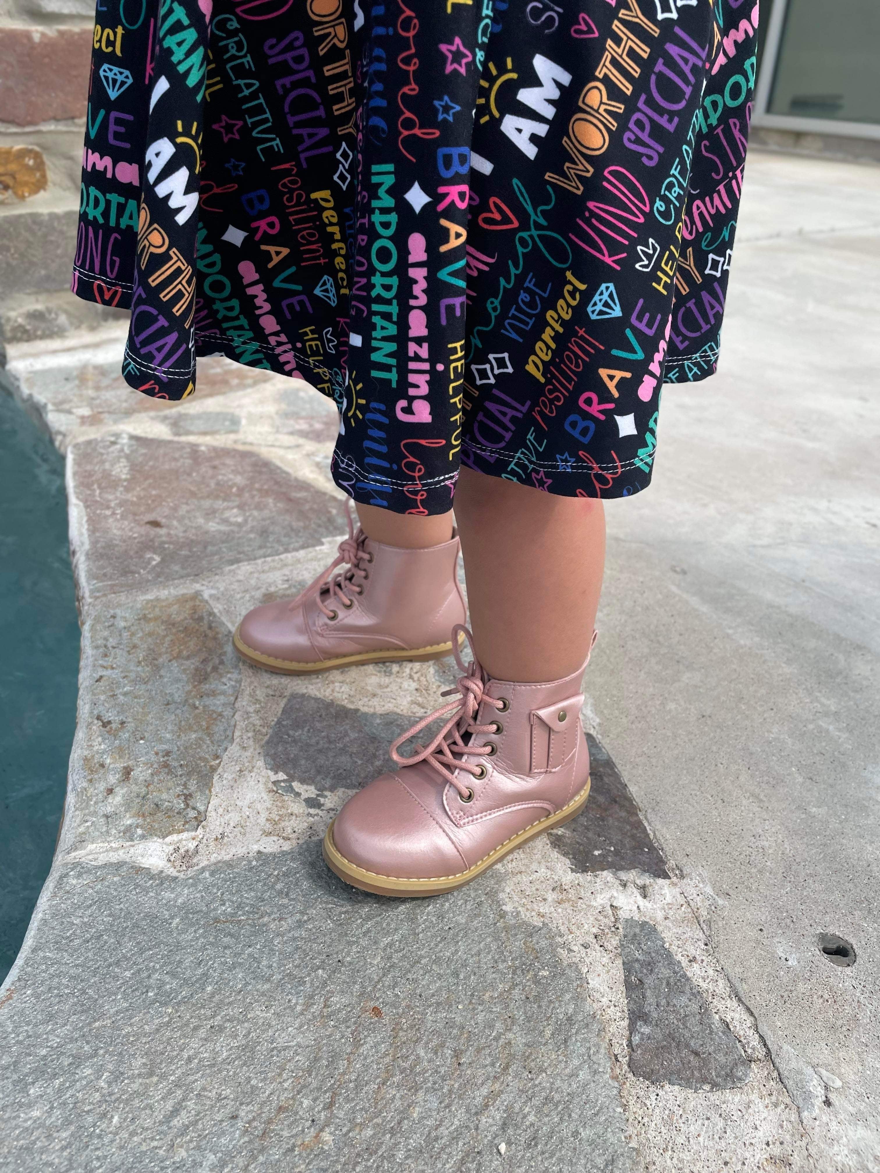 Pink Pocket Boots