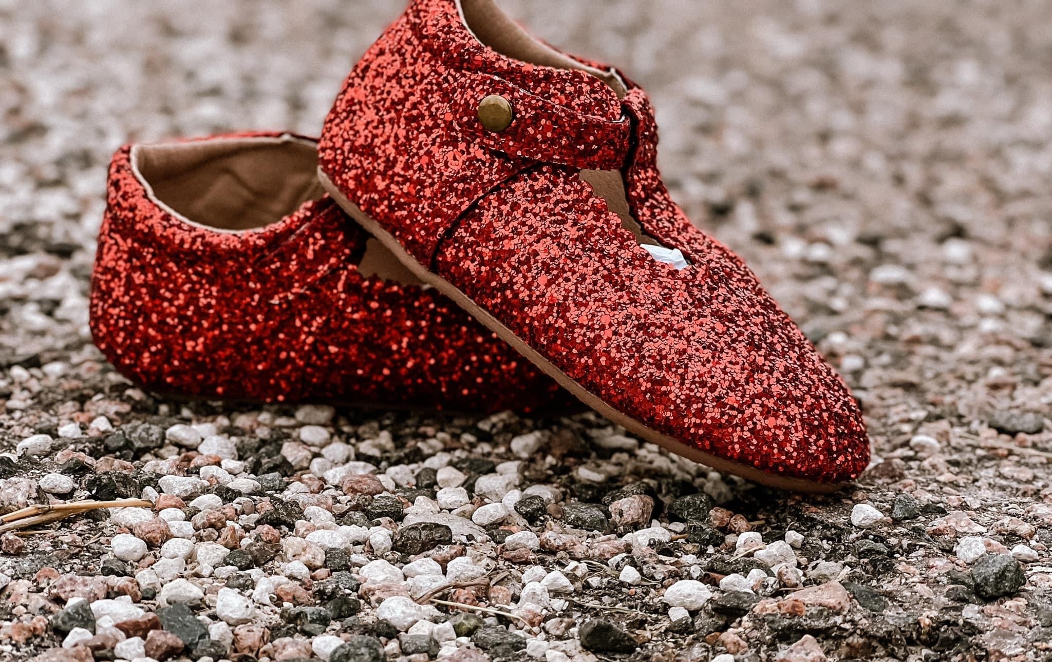 Red Glitter TBars